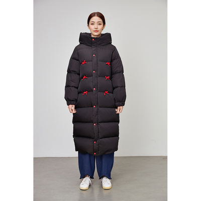 白鸭绒羽绒服女超长款到脚踝2025冬季新款好看加厚保暖外套