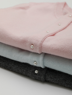 TOMATO SHOP 2026春季新款 日系温柔少女珍珠扣毛衣针织开衫外套