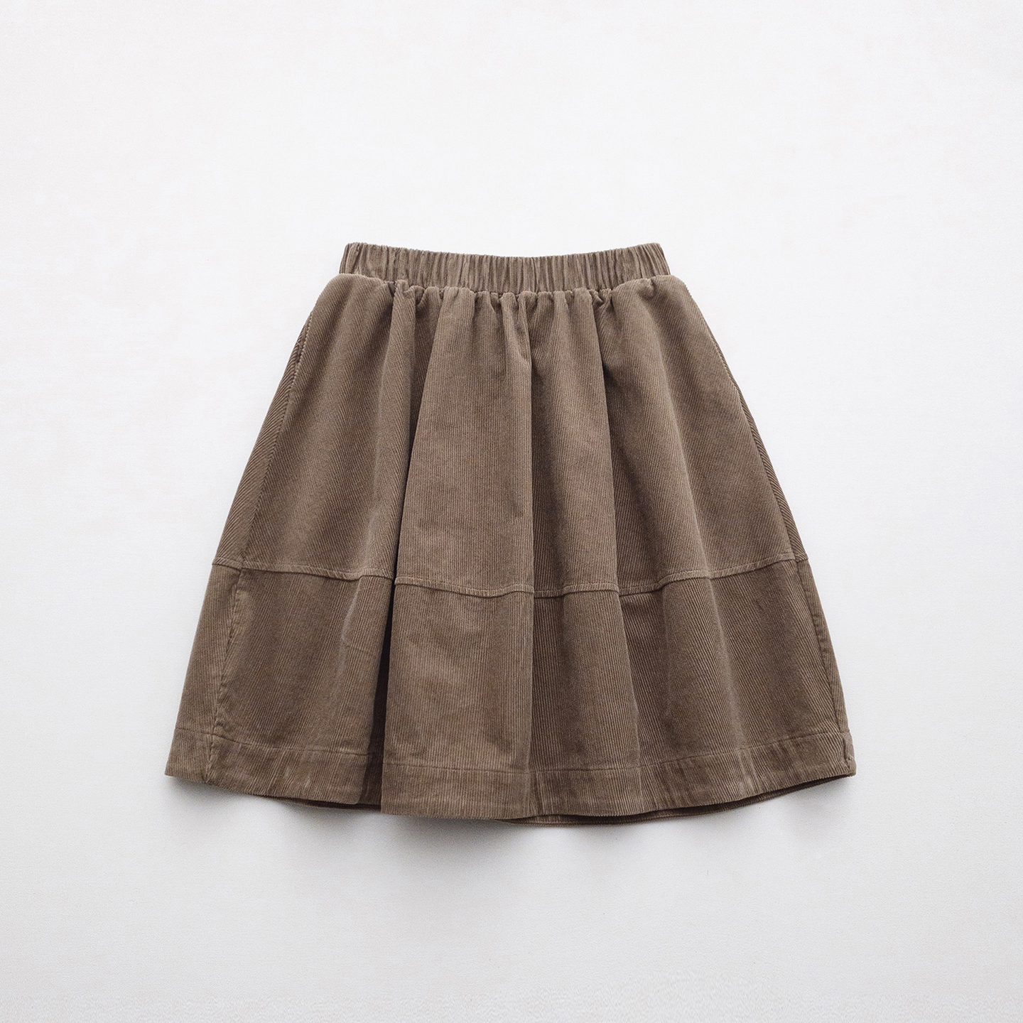 灯芯绒半裙 复古高腰显瘦百搭半身裙花苞中裙