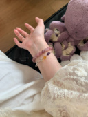 多肉葡萄紫马粉紫锂辉紫水晶事业桃花双丰收天然水晶手串礼物