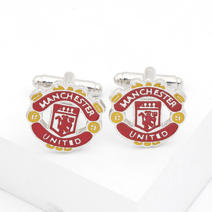 袖 时尚 百搭衬衫 扣MANCHESTER 曼联足球俱乐部法式 Cufflinks