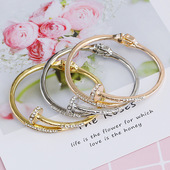 合金手环 钉子手镯跨境热卖 欧美饰品同款 来个性