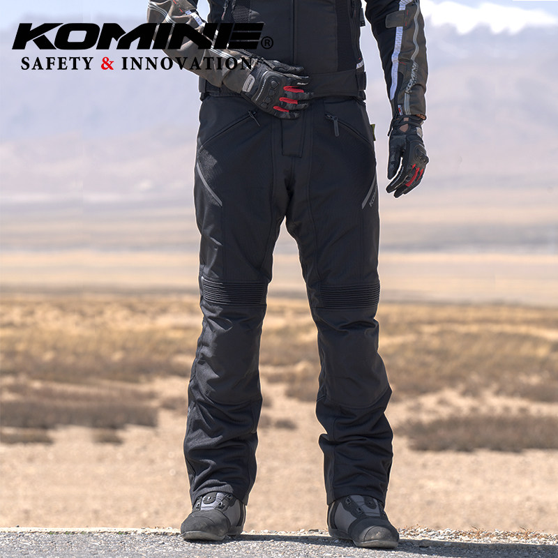 KOMINE春夏新款摩托车网眼拼接骑行休闲裤透气CE2级防护PK-7433