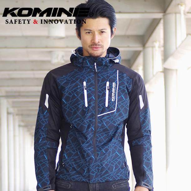 KOMINE春夏连帽休闲网眼骑行服摩托车骑士服男女透气防摔服JK-112