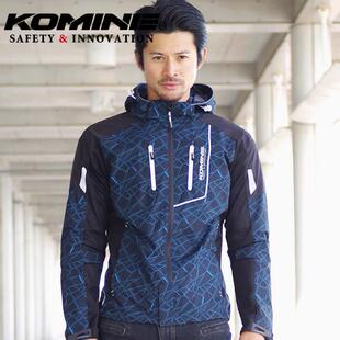 KOMINE春夏连帽休闲网眼骑行服摩托车骑士服男女透气防摔服JK-112