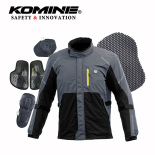 KOMINE男款秋冬季保暖摩托车休闲骑行服防风通勤防水夹克JK-5862
