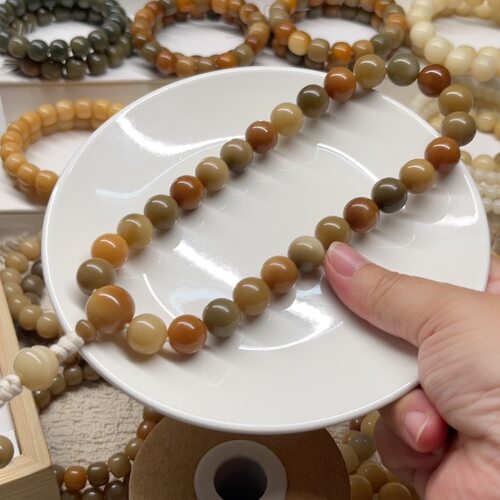 13圆鬼工干磨同轴花皮搭配葫芦背云加弟子珠27颗菩提根手持