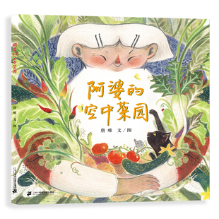 绘本 热爱生活亲近自然观察身边人物 温馨故事 阿婆 蒲蒲兰系列图画书 精装 适合4岁以上 空中菜园