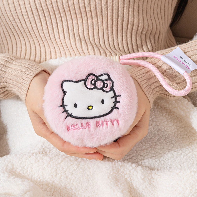 秋冬三丽鸥Hello Kitty毛绒充电暖手宝可爱卡通随身萌趣电暖手宝