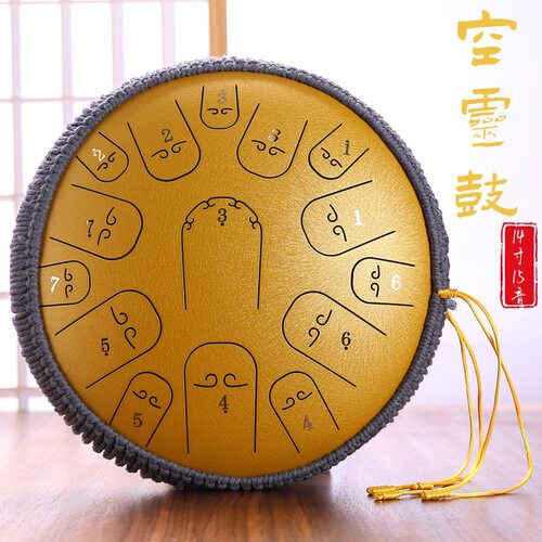 新款13寸/14寸15音空灵鼓忘忧鼓钢舌鼓初学者打击乐器色空鼓手碟
