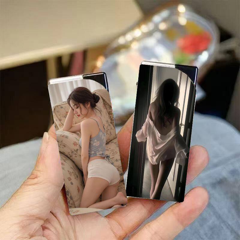 创意美女打火机搞怪直冲防风个性高颜值男友礼物卡通女生打火机