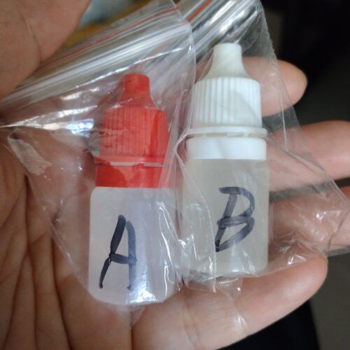 店主自用AB胶水玻璃粘金属，透明无异味