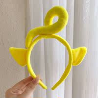 Cute childhood classic hair band, plush antenna baby face wash headband, dressing headband, funny and quirky hair band and hair accessory thumbnail 8