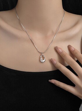 镂空水滴钛钢不掉色毛衣链