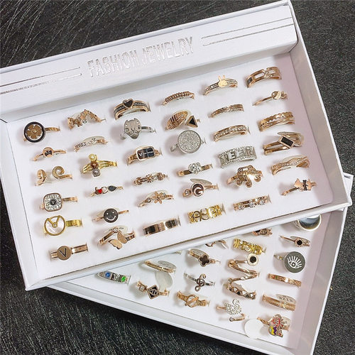 不褪色玫瑰大气手镯戒指新款义乌