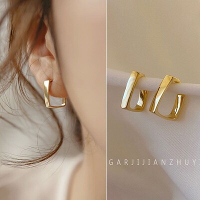 几何方形耳环2025新款