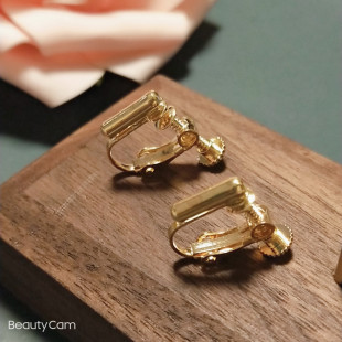 耳饰配件螺丝耳夹转换器无痛隐形耳夹转换器硅胶垫金色银色