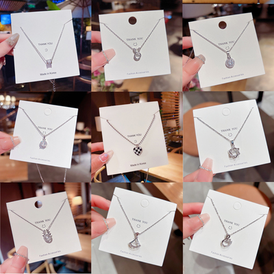 钛钢韩版真金电镀项链锁骨链