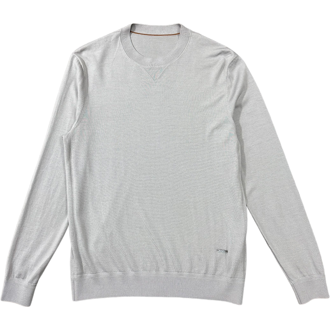 男士圆领毛衣潮流休闲套头针织衫