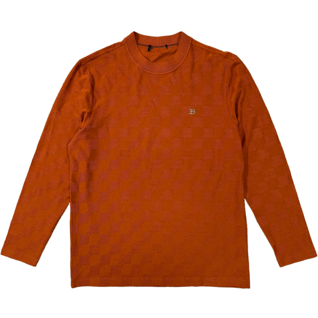 新款一线品牌男士羊毛长袖T恤商务休闲修身保暖秋冬翻领纯色正品