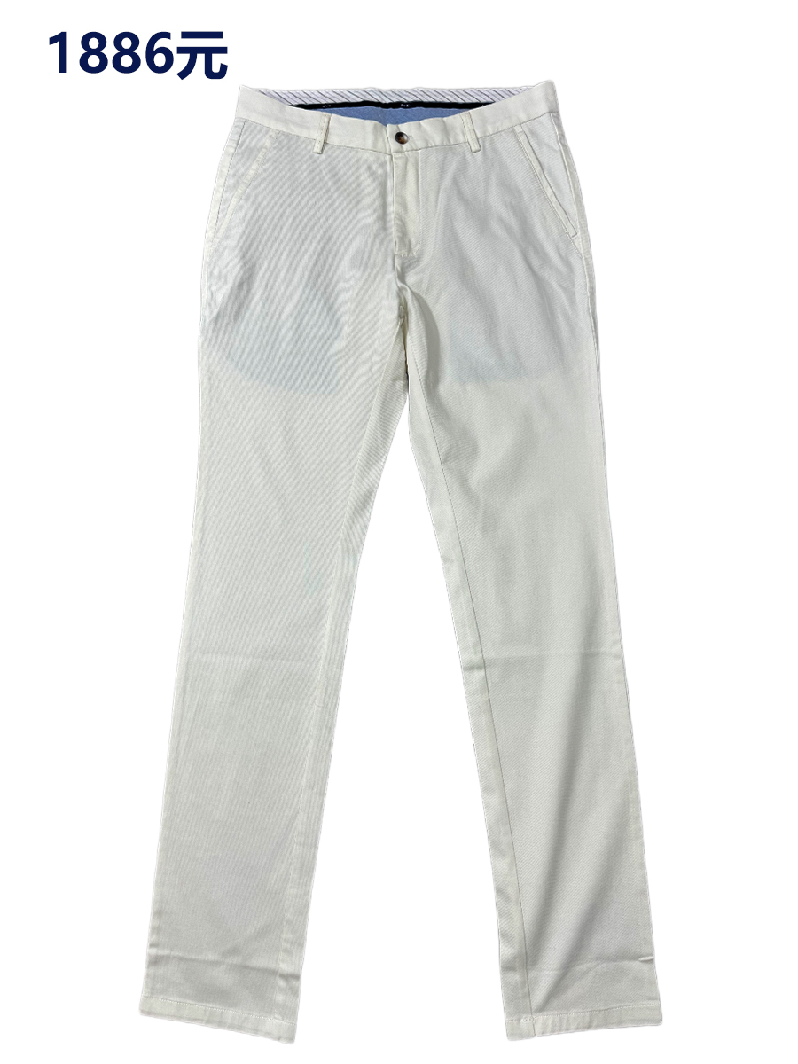 一线品牌正品男士时尚白色休闲裤