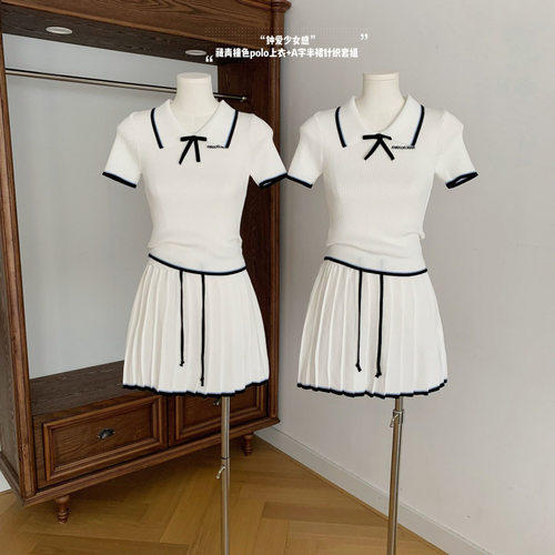 诺曼依全店现货钟爱少女感”easMy fiMMtting系列针织套组/连衣裙