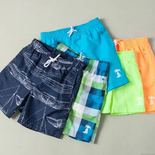 出口欧美原单儿童沙滩裤泳裤