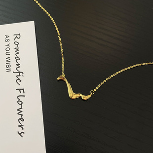 几何通勤风项链女款 轻奢小众设计感高级感穿搭锁骨链颈链 2024新款