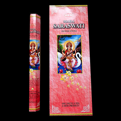 印度香HEM品牌 SARASWATI智慧女神香竹签线香室内薰香好运事业香