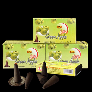 RAJ印度香 青苹果GreenApple锥香塔香室内薰香清香果香净化空气