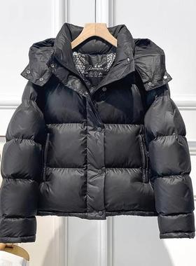 新国标95白鸭绒加厚羽绒服女2025新款泡芙软短款三防水面料面包服