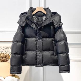 新国标95白鸭绒加厚羽绒服女2025新款泡芙软短款三防水面料面包服