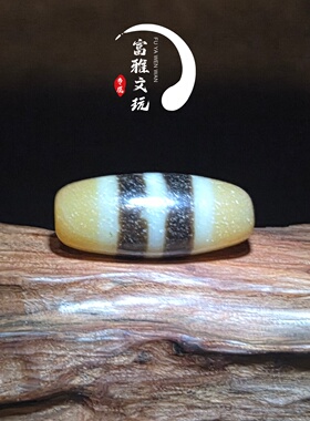 玛瑙二线天珠桶珠文玩佛珠配饰
