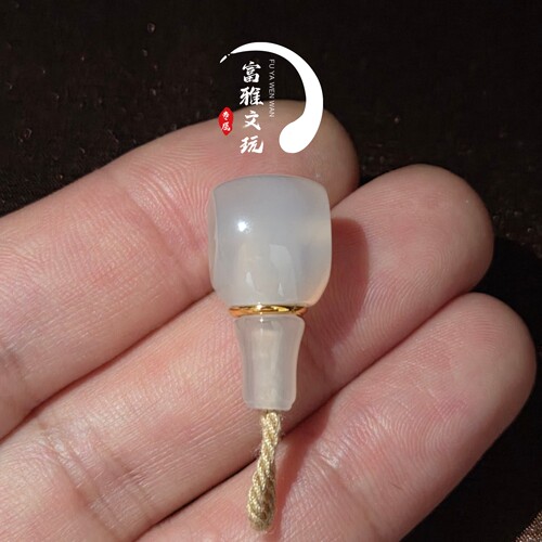 玛瑙分体三通文玩佛珠串珠配饰