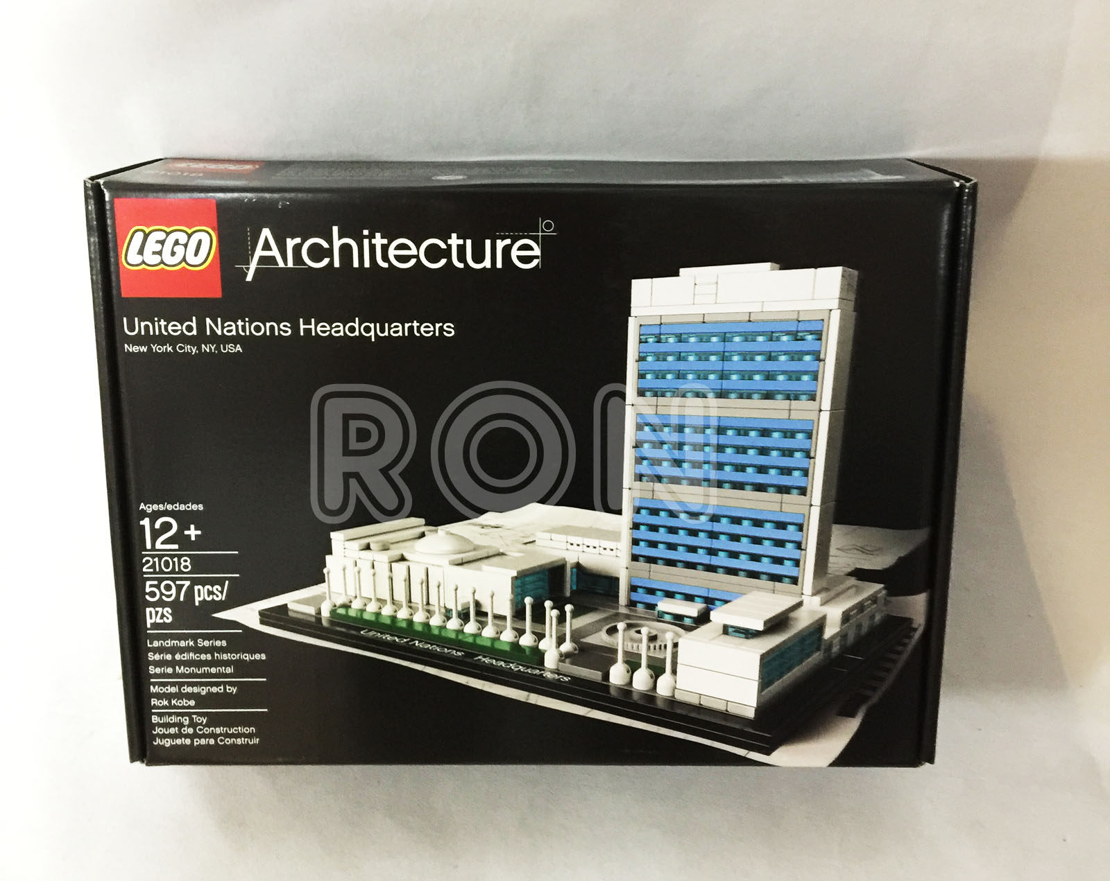 现货正品绝版 乐高 lego 21018 经典建筑系列 联合国总部大楼