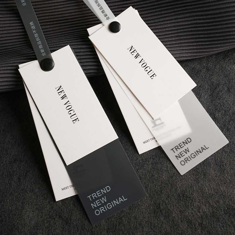 服装吊牌定做通用女装标签定制现货logo吊牌领标订制吊卡设计包邮