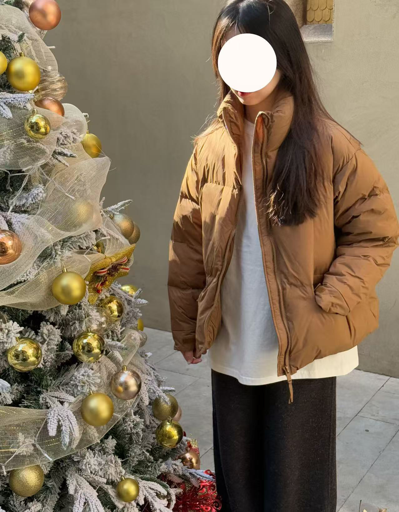 RITA韩国羽绒服女短款小个子韩版宽松显瘦白鸭绒加厚面包服外套