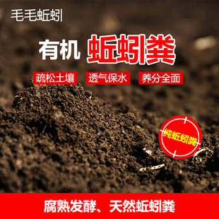 纯蚯蚓粪花肥料营养土纯牛粪喂养种花种菜蔬菜多肉土