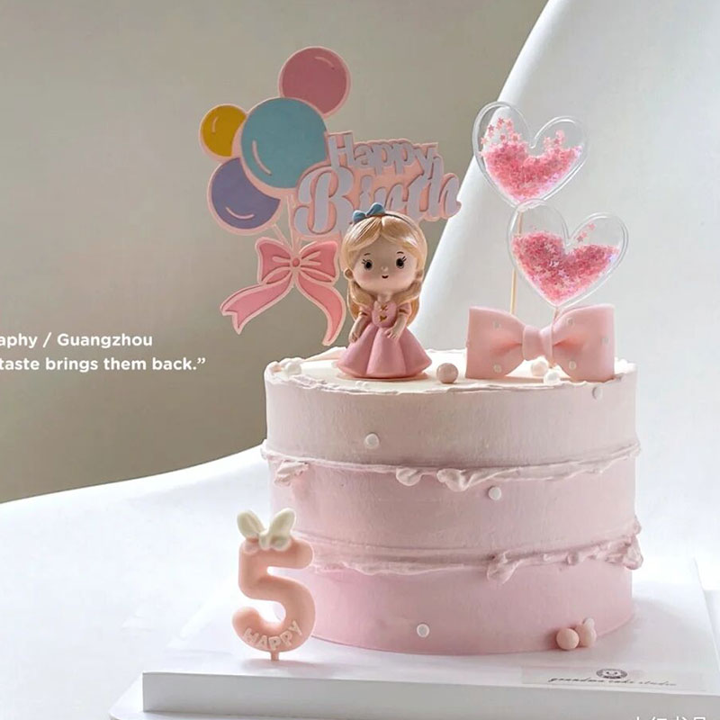 少女心烘焙公主蛋糕装饰插牌