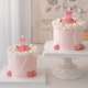 网红2.14情人节韩式 渐变love爱心蜡烛蛋糕装 饰摆件情侣表白插件