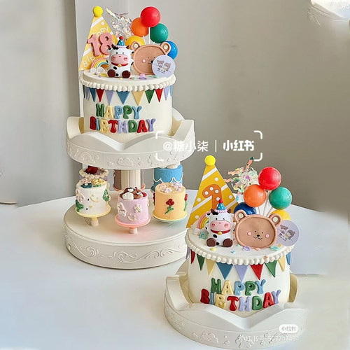 儿童宝宝周岁生日蛋糕装饰