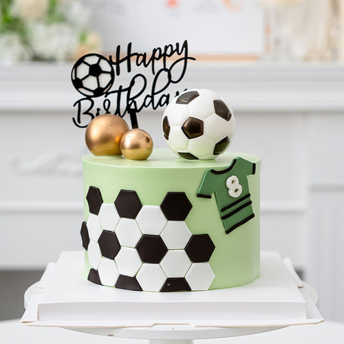 世界杯足球烘焙蛋糕装饰摆件