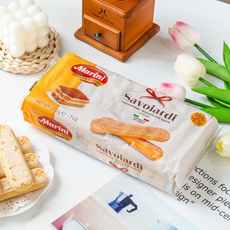 安诺尼手指饼干零食提拉米苏蛋糕材料配料200g烘焙原料酥性饼干