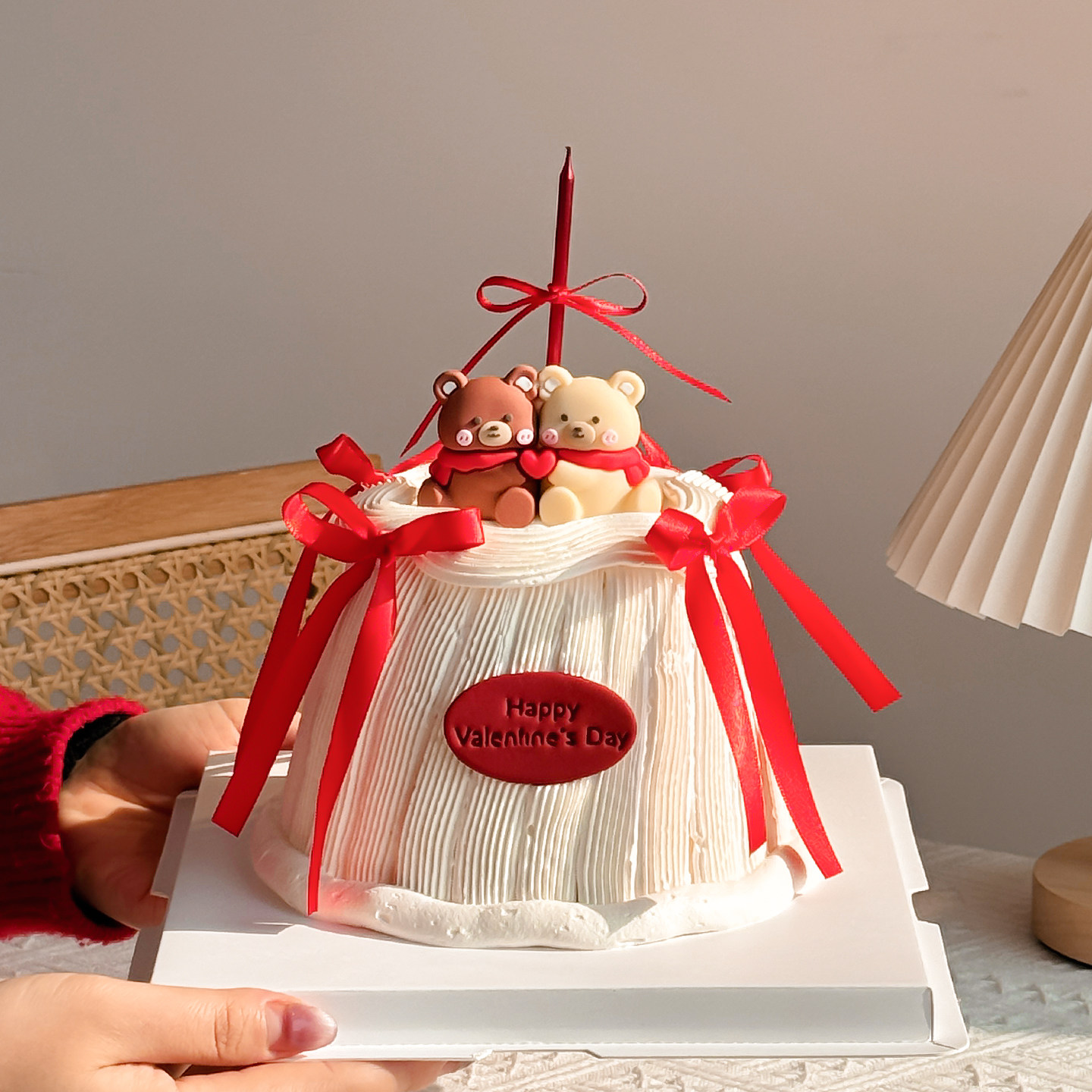 2.14情人节网红蛋糕装饰连体围巾熊软胶摆件情人节快乐英文装扮,节庆用品/礼品,蛋糕/烘焙装饰用品,淘宝优惠券,粉丝福利购,淘宝优惠卷