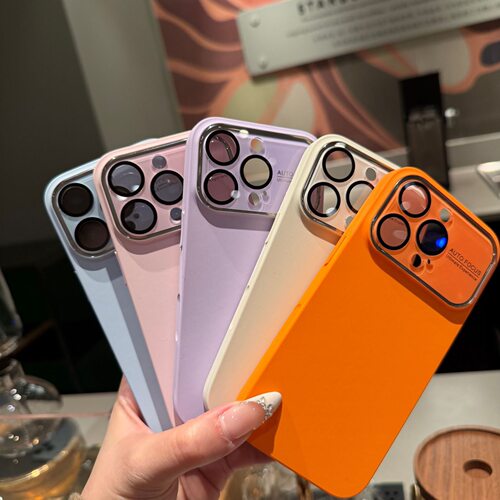 简约纯色液态硅胶磁吸防摔手机壳