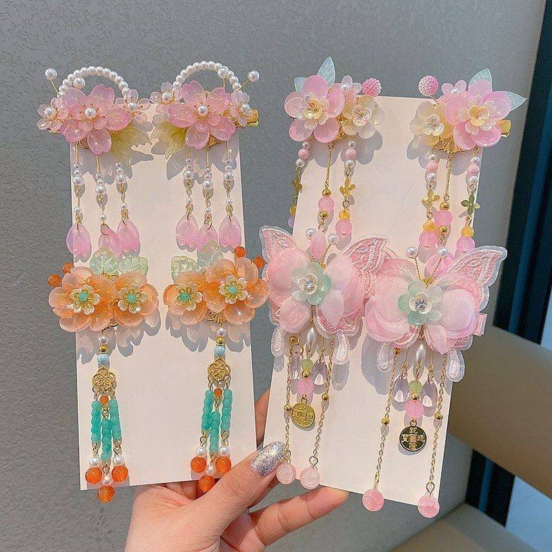 2025新款汉服头饰女儿童古风发夹女童中国风步摇流苏发卡公主古装,童装/婴儿装/亲子装,发饰,淘宝优惠券,粉丝福利购,淘宝优惠卷