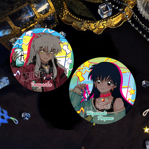 犬夜叉反光双闪吧唧日暮戈薇周边