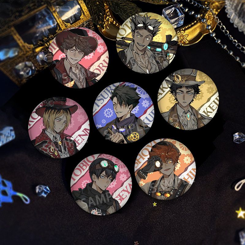 排球少年同人谷子吧唧徽章周边