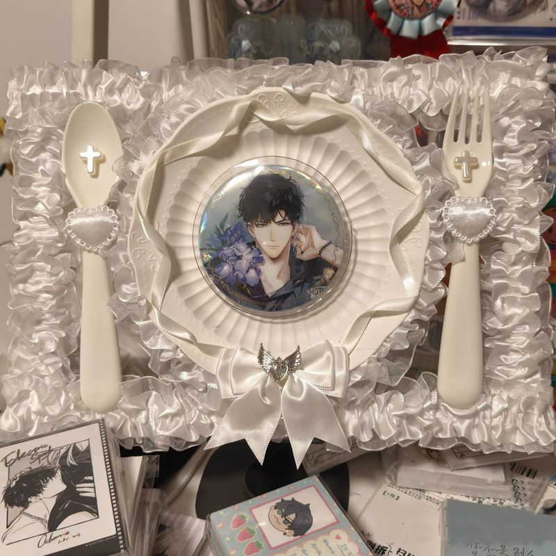 餐盘痛版填充物背景板成品谷美