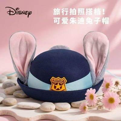 正版迪士尼朱迪警官耳朵帽子头饰